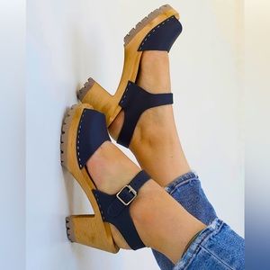 MIA Greta Black Clog, Size 40 (9)